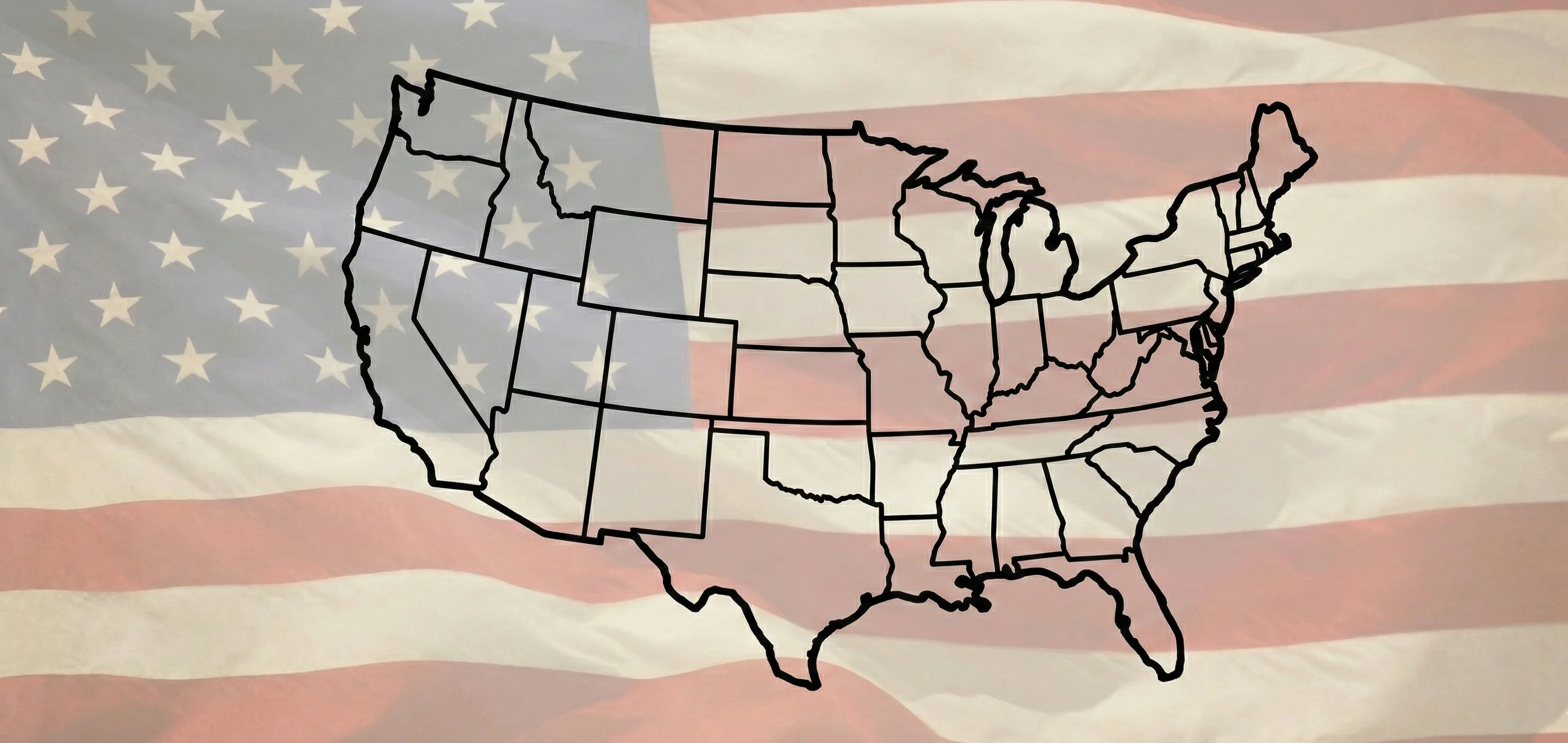 Map of all 50 United States